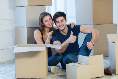 Example Fulham flat move showing transparent man and van pricing
