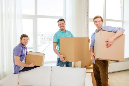 Professional movers working on a Fulham relocation job