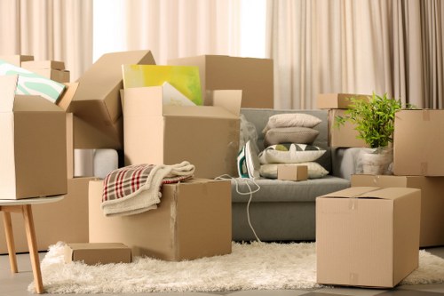 Business relocation equipment and office boxes for Fulham removals