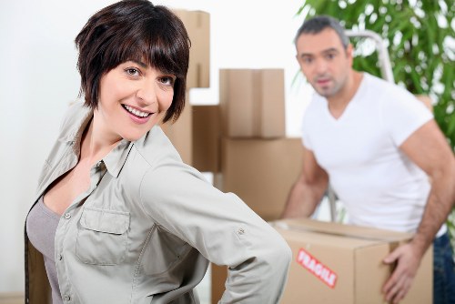 Local moving van serving a Fulham flat move